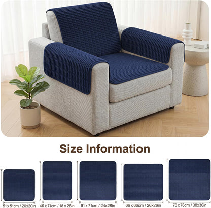 Foxdecor Couch Arm Covers for Sofa Arm Chair Covers Set of 2
