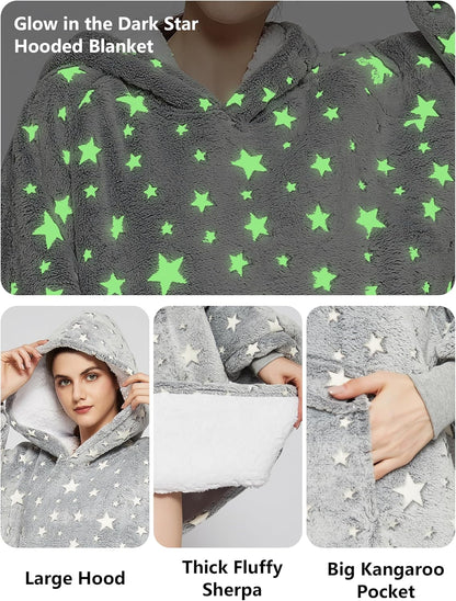 KFUBUO Wearable Heated Blanket Cordless Oversized Hoodie Sweatshirt