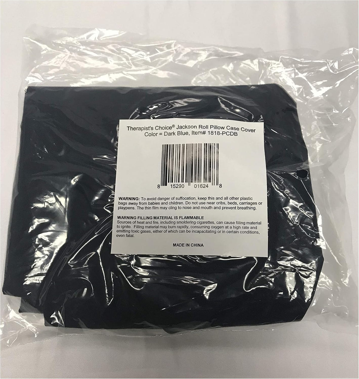 Jackson Roll Zip on Pillowcase (Pillow case only, Does not Include The Pillow) (Dark Blue Polyester)