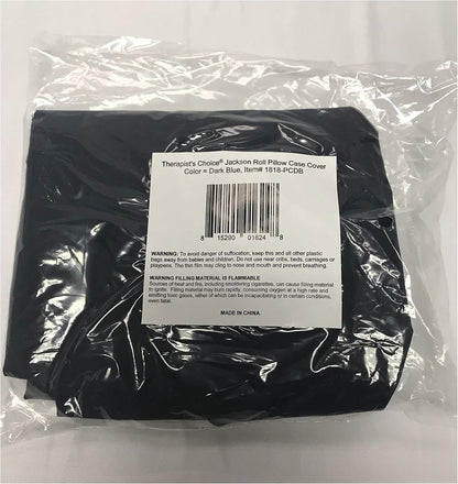 Jackson Roll Zip on Pillowcase (Pillow case only, Does not Include The Pillow) (Dark Blue Polyester)