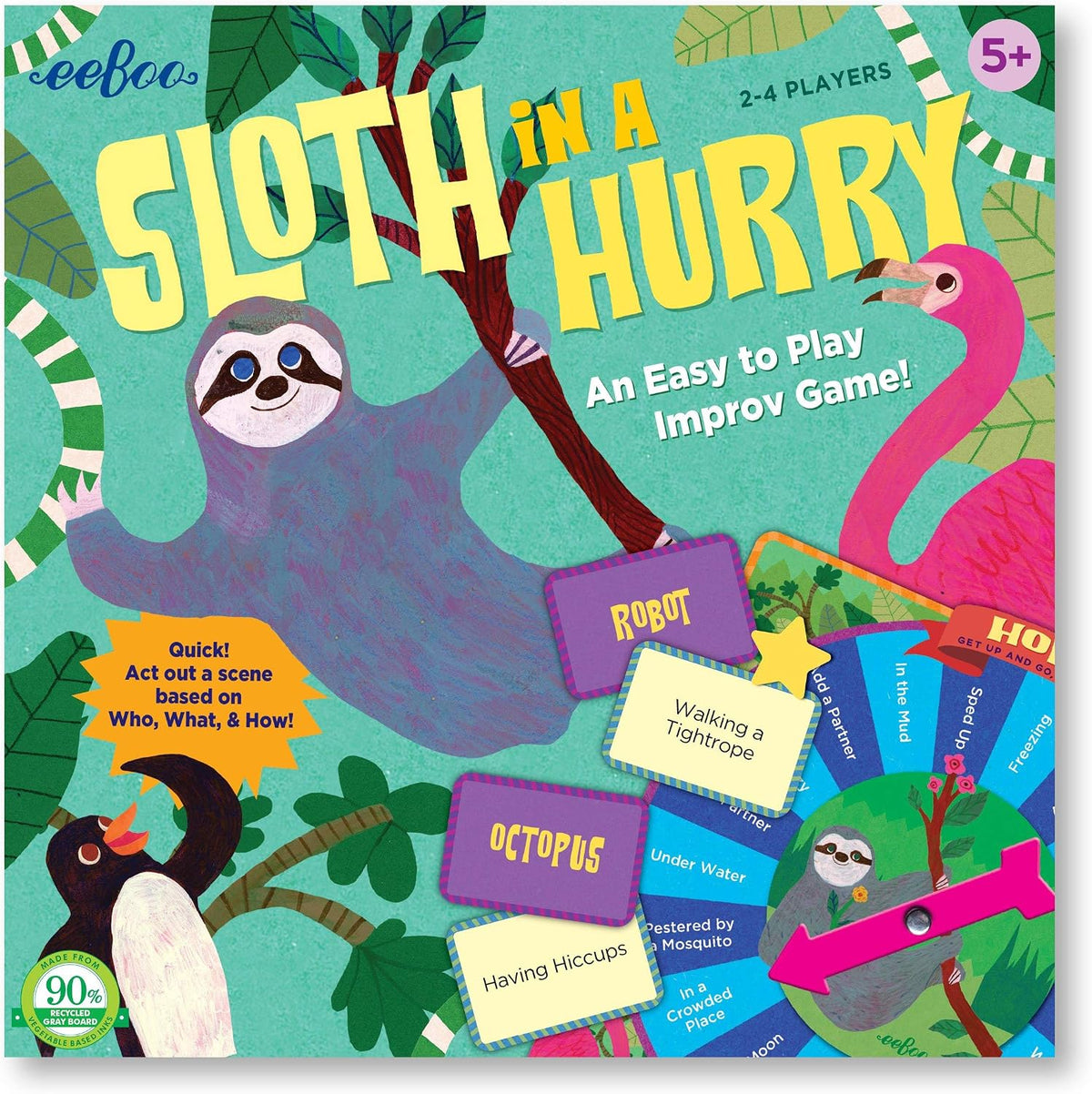 eeBoo Gathering a Garden Board Game - Award Winning Patience & Plant Counting Garden Game, Screen-Free Fun for 2-4 Players, Kids Ages 5 and up