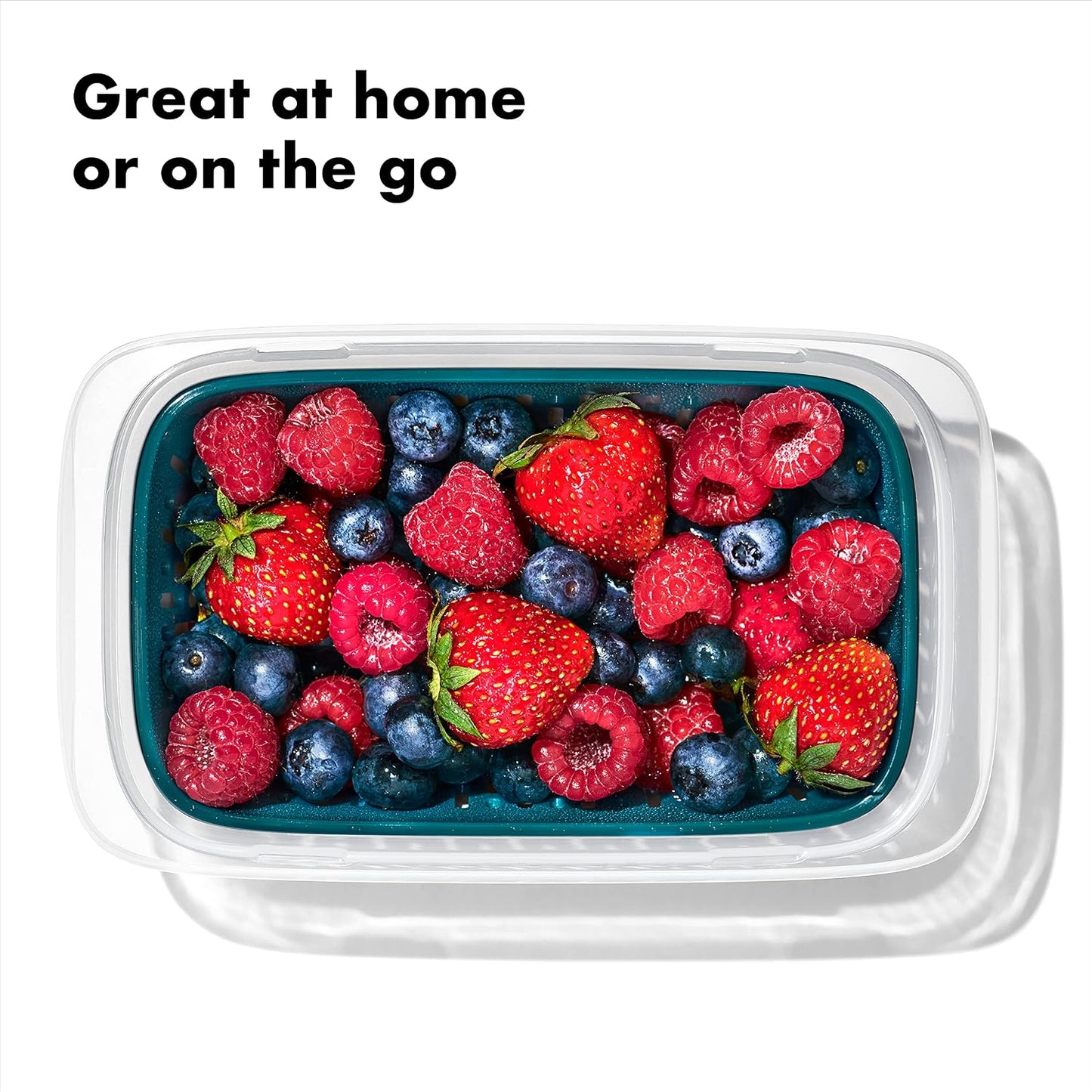 OXO Good Grips Prep and Go Container With Colander - Ocean Blue