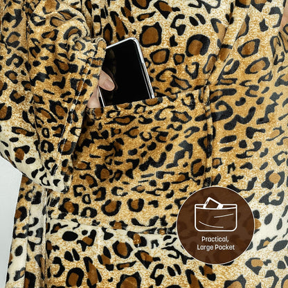 Catalonia Wearable Blanket with Sleeves & Foot Pocket for Adults | Soft Fleece Throw Wrap with Hands-Free Comfort, Perfect for Reading, TV Time & Relaxing, Christmas Gift for Women & Men