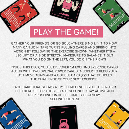 BREAKING LIMITS Workout Cards Deck - Bodyweight Exercise & Pilates Cards