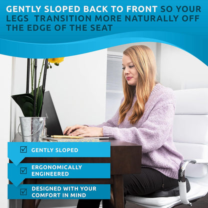 PT ENDORSED Donut Pillow for Tailbone Pain Relief Cushion - Coccyx & Hemorrhoid Pillow for Sitting - Donut Seat Cushion for Pressure Relief, Prostate, Postpartum, Pressure Sores, Lifting Cushions