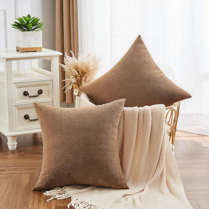 GAWAMAY Lumbar Support Pillow Decorative Rectangle Throw Pillow Covers 12"x20" Inch Set of 2, Soft Chenille Fall Pillowcase for Living Room Bedroom Sofa Couch Cushion Cover Grey 30x50cm (No Insert)