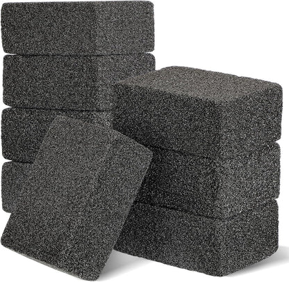 Zhehao 8 Pack Grill Brick Bulk Heavy Duty Pumice Stone Cleaner Tool | Cleans and Sanitizes Restaurant Flat Top Grills, Reusable for Home Restaurant Griddles, Flat Top BBQ Grates Outdoor Cleans