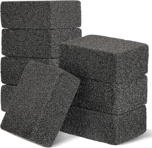Zhehao 8 Pack Grill Brick Bulk Heavy Duty Pumice Stone Cleaner Tool | Cleans and Sanitizes Restaurant Flat Top Grills, Reusable for Home Restaurant Griddles, Flat Top BBQ Grates Outdoor Cleans