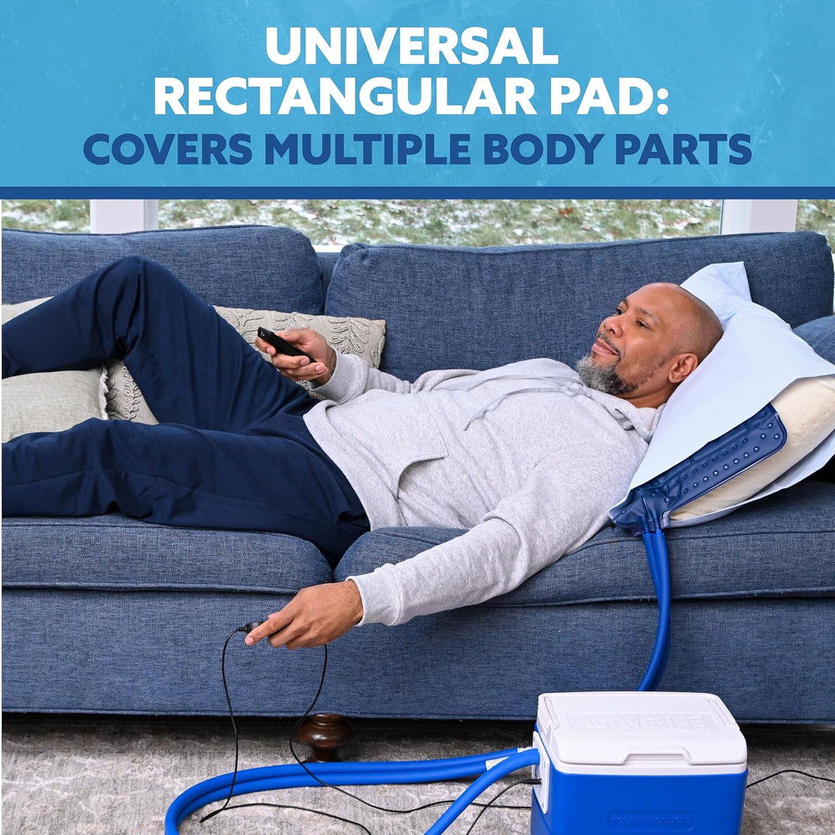 Polar Active Ice 3.0 | 9 QT Cold Therapy Ice Machine | Programmable Timer | Full Circumference Knee Pad | Cryotherapy Pain Relief System | Ace Bandage Style Compression