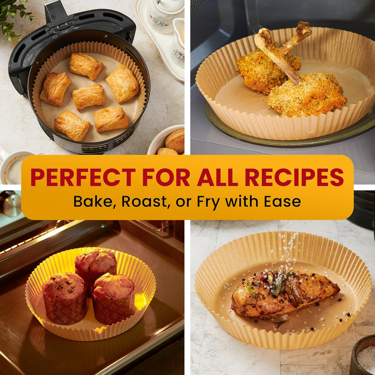 Air Fryer Paper Liners, Air Fryer Disposable Liners