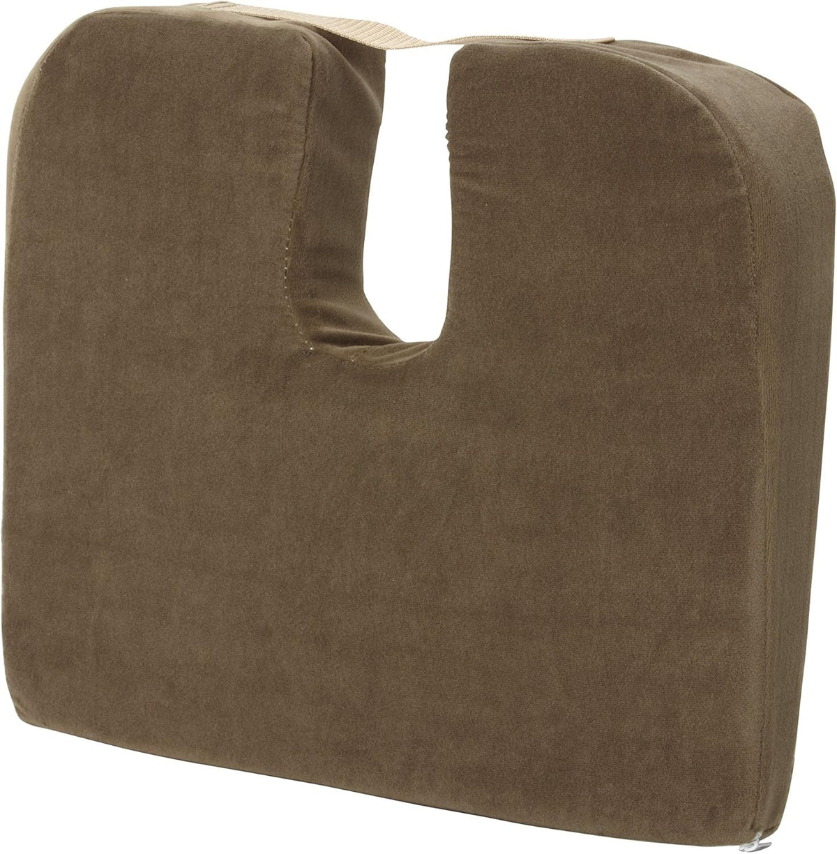 DMI Gradual Slope Seat Cushion for Coccyx, Sciatica and Tailbone Pain Used With Dining Room Chairs, Desk Chairs, Thin Car or Wheelchair Cushions, Machine Washable-Cover, 15 Inch, Navy