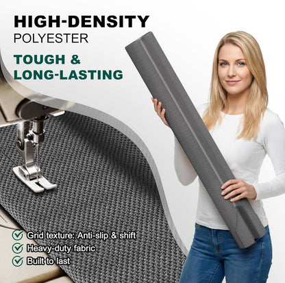 HADOR 30 Inch Door Draft Stopper, Fits 24-30" Doors, 0.5-1.7" Gaps, Gray | Double-Sided Under Door Gap Filler, Blocks Drafts, Dust, Light and Pet Hair, Easy Slide-On Fit, Machine Washable