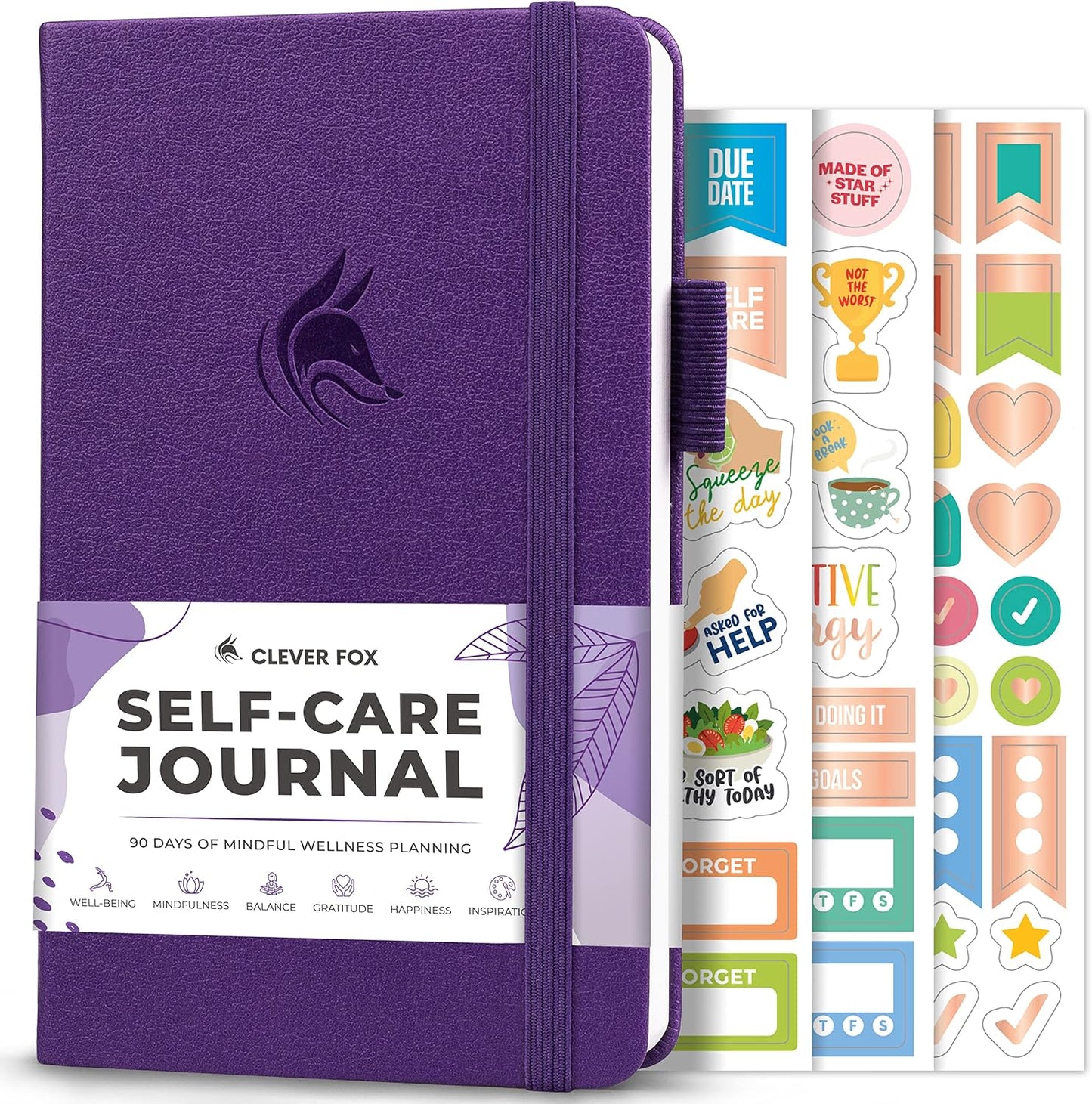 Clever Fox Self-Care Journal for Women, Daily Planner 5.8x8.3 Aquamarine | 3-month mental health journal, habit tracker, wellness journaling supplies for women & teen girls, gratitude & mood log