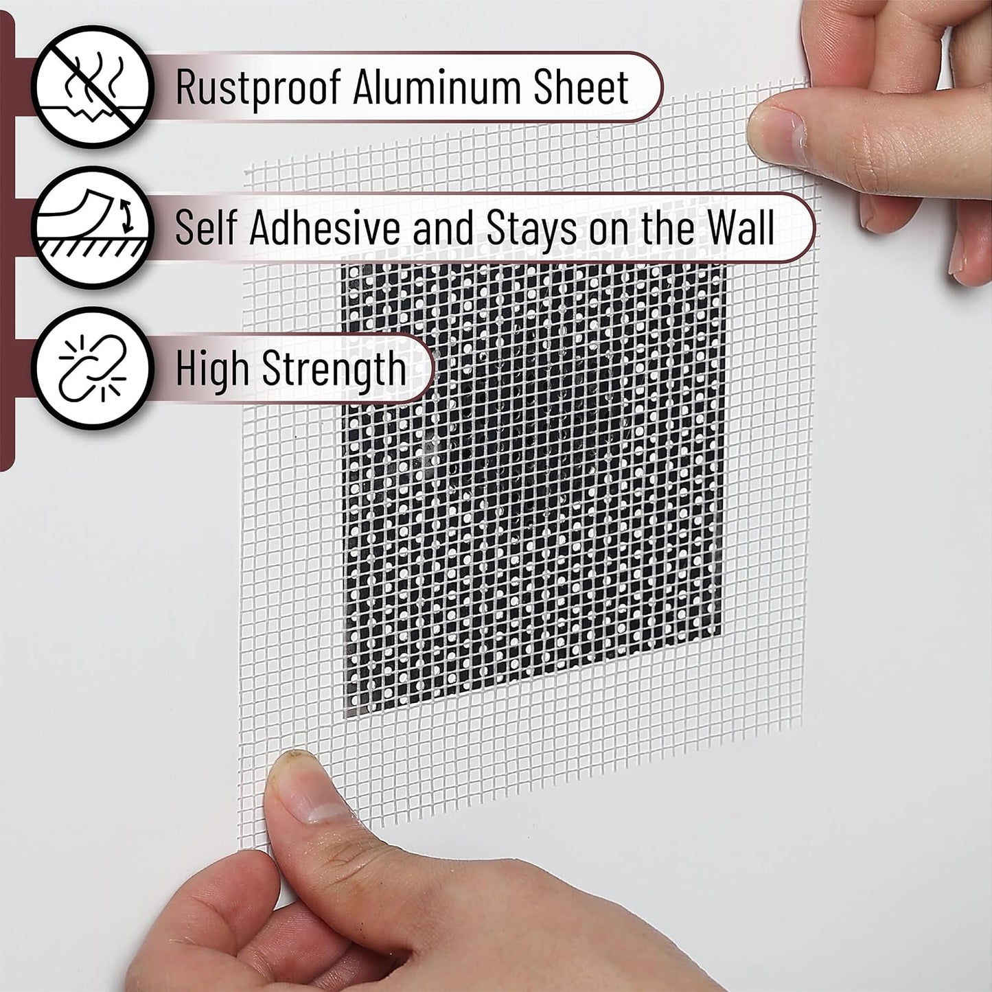 Bates- Drywall Repair Kit, 16 pcs, Aluminum Wall Repair Patch Kit | for Wall Hole Repair, Sanding and Patching