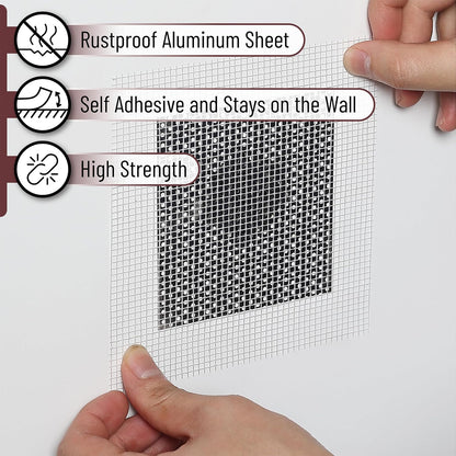 Bates- Drywall Repair Kit, 16 pcs, Aluminum Wall Repair Patch Kit | for Wall Hole Repair, Sanding and Patching