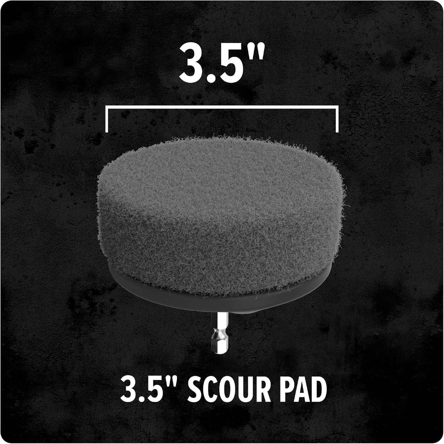 Dirt Devil Soft Bristle Cleaning Brush Set, Includes 2" & 3.5" Brushes | For Use on Glass, Hardwood, Ceramic and More, Gentle Cleaning, Scrubber Brush Drill Attachment for Cleaning