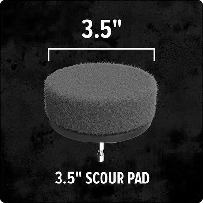 Dirt Devil Soft Bristle Cleaning Brush Set, Includes 2" & 3.5" Brushes | For Use on Glass, Hardwood, Ceramic and More, Gentle Cleaning, Scrubber Brush Drill Attachment for Cleaning
