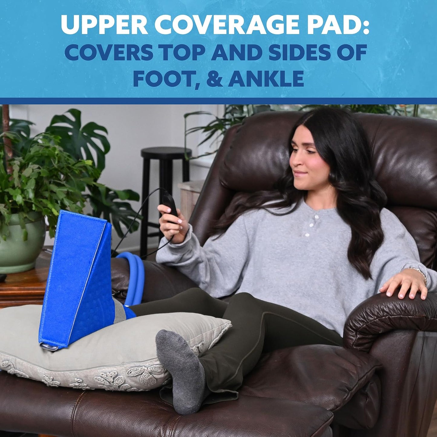 Polar Active Ice® 3 in 1 Knee, Ankle, & Elbow Therapy pad 12.5” x 10.5” with Attached Belts. Use only with The Polar Active Ice #AIS Therapy System.