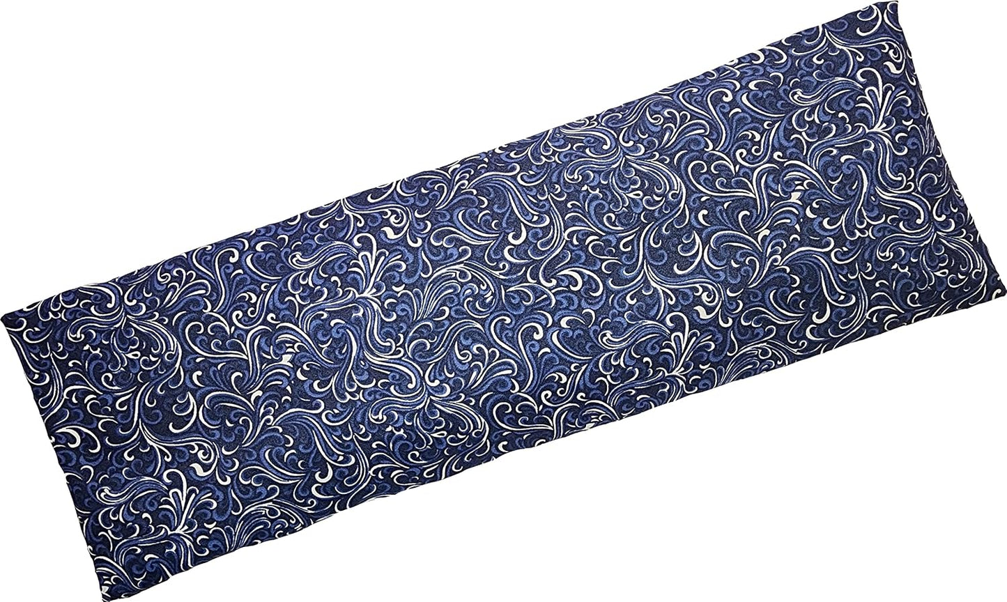 Microwavable Corn Filled Heating Pad and Cold Pack/Washable 100% Cotton Cover (Cross Hatch - Mint, 7.5in W x 11in L)