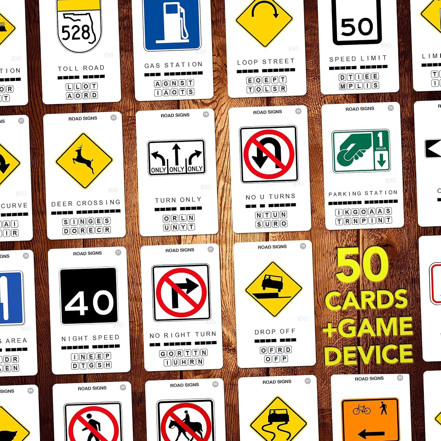Logos Travel Game - Guess 100 Logos | Flash Cards with Slide Reveal Case | Card Game, Gift, Stocking Stuffer | Hours of Fun for Kids and Adults | Ages 6+