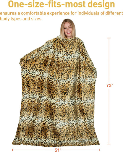 Catalonia Wearable Blanket with Sleeves for Women & Men, Fleece Wrap Throw | Cozy Sleeve Design for Hands-Free Comfort, Perfect for Reading, TV Time & Relaxing, Christmas & Birthday Gift