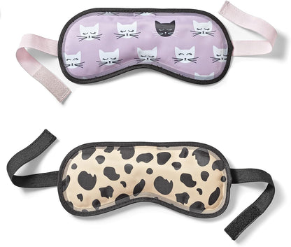 Fit+Fresh Cooling Gel Eye Mask & Cold Head Wrap - Migraine Ice Pack for Relief