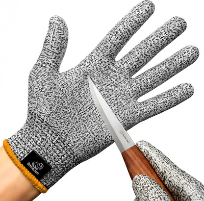 BeaverCraft Wood Carving Gloves CRG - Cutting Cut Resistant Gloves Level 5 for Whittling, Woodworking, Food Prep