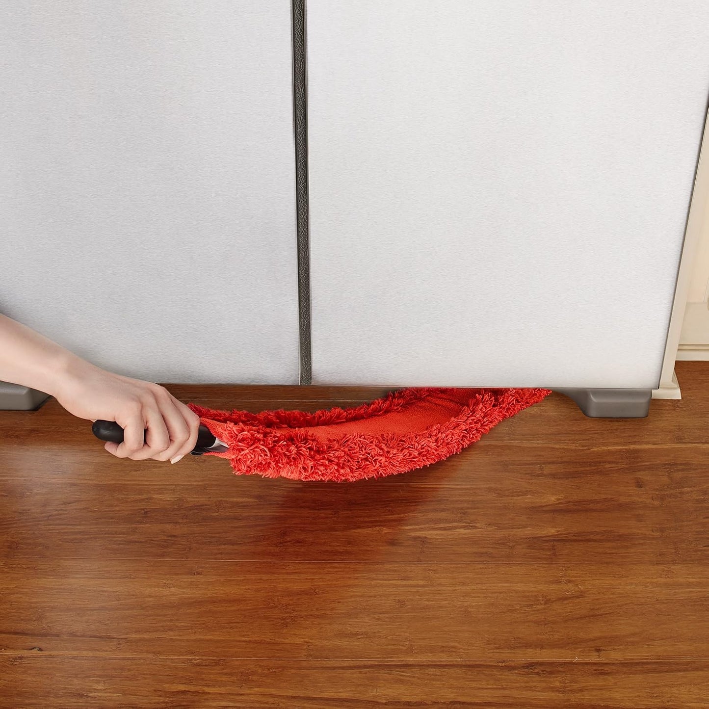 OXO Good Grips Under Appliance Microfiber Duster 4" x 1/2" x 33-1/2" h Orange