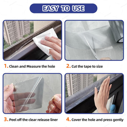 KING MOUNTAIN Grey Window Screen Repair Tape,3inX20FT Heavy Duty Screen Repair Kit for Window Screen and Screen Door Tears Holes,Strong Adhesive & Waterproof Window Screen Patch
