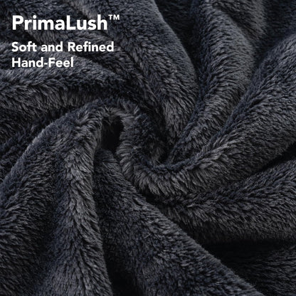 Berkshire Blanket Primalush™ Wearable Blanket, Cozy Loungewear Pocketed Plush Cape Wrap for Adults & Teens(Purple, One Size 58"X64")