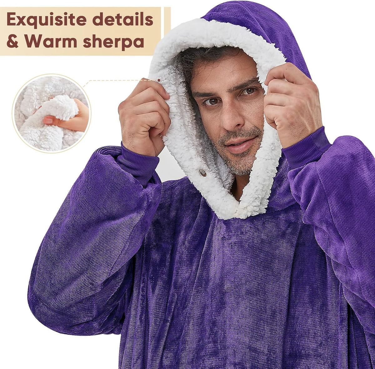 yescool Wearable Blanket Hoodie as Christmas Birthday Gifts for Women Mom - Colors A