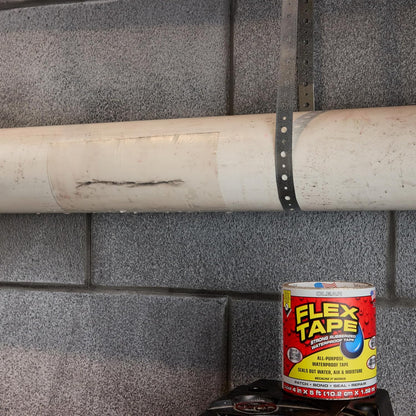 Flex Tape, Original Thick Flexible Rubberized Waterproof Tape - Seal and Patch Leaks, Works Underwater, Indoor Outdoor - Home RV Roof Plumbing and Pool Repairs, Clear, 4 in x 5 ft, Pack of 1
