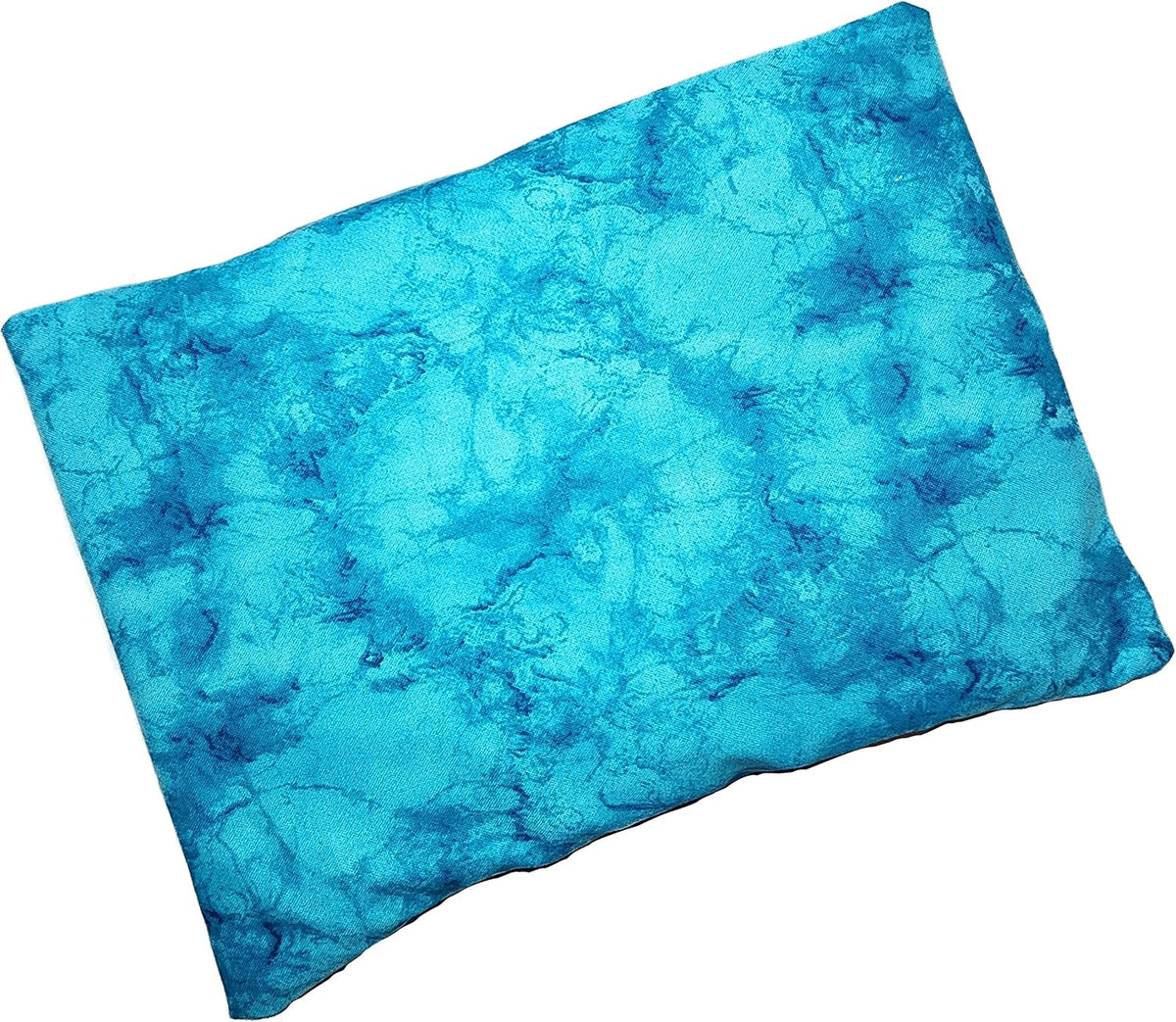 Microwavable Corn Filled Heating Pad and Cold Pack/Washable 100% Cotton Cover (Cross Hatch - Mint, 7.5in W x 11in L)