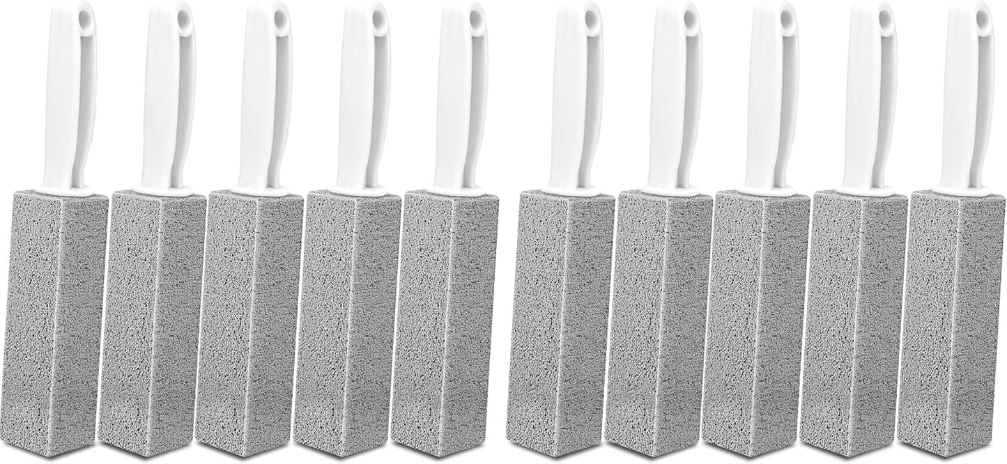 5 Pack Pumice Stone for Cleaning, Pumie Scouring Stick with Handle, Pumice Stone Toilet Bowl Cleaner, Hard Water Stain Remover for Toilet, Bathroom, Kitchen Sink, Grill