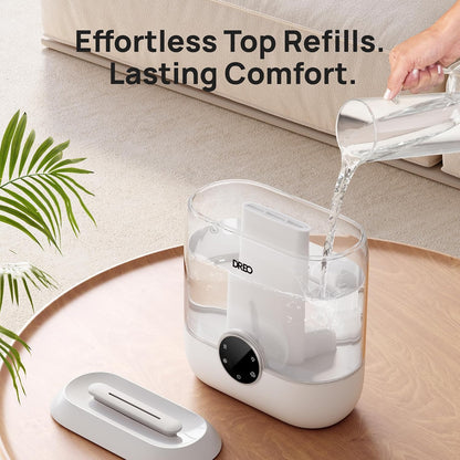 DREO 3L Humidifiers for Bedroom, 30H Runtime, 26 dB Quiet, Black