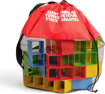Giant Color Stack Challenge by Relatable - Nappa Award 2025 Winner, Strategy Stacking Game with 50 Puzzles, Backyard & Lawn Activity for Summer Parties, Outdoor Fun for Families & Groups, Ages 6+