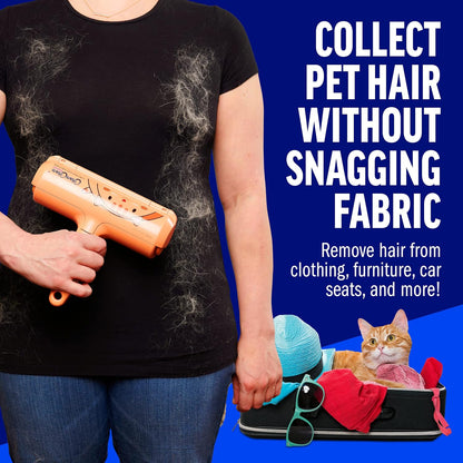 ChomChom Roller Pet Hair Remover – Reusable Lint Roller Pet Hair Removal Tool for Clothes, Couches, Cars and Travel - Cat Dog Hair Remover, Compact, No Sticky Refills Needed (Mini Roller)