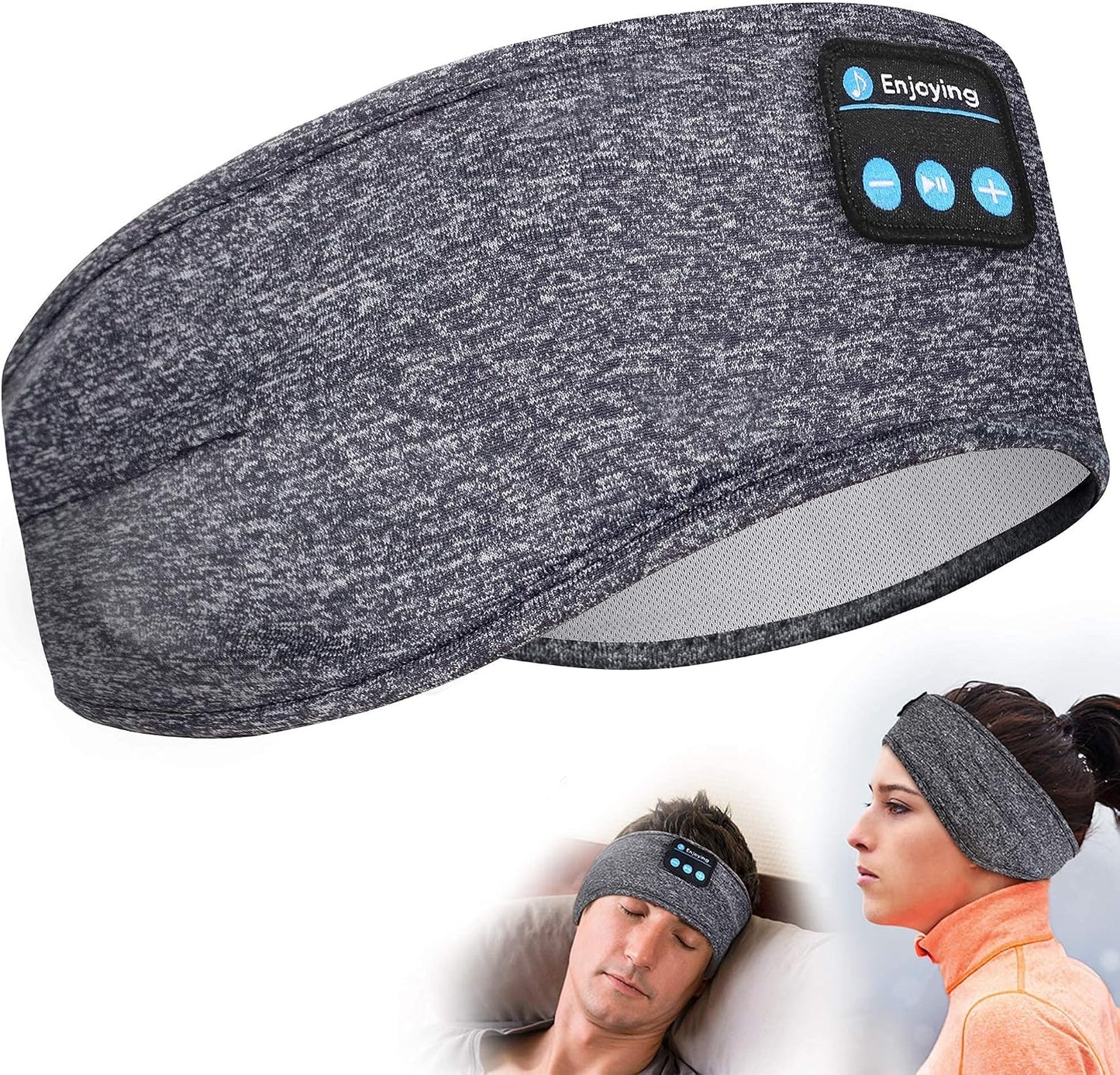Sleep Headphones Headband, Bluetooth 5.4 Sleeping Headphones for Side Sleepers, Wireless Headband Headphones with Ultra-Thin Stereo Speakers for Sports, Workout, Travel, Meditation