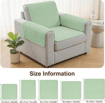 Foxdecor Couch Arm Covers for Sofa Arm Chair Covers Set of 2