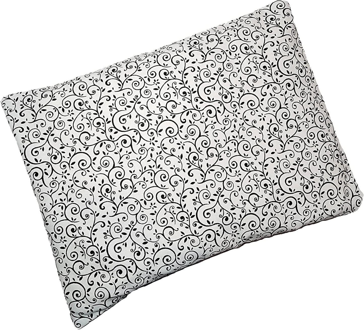 Microwavable Corn Filled Heating Pad and Cold Pack/Washable 100% Cotton Cover (Cross Hatch - Mint, 7.5in W x 11in L)