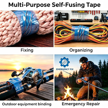 5PK Self-Fusing Amazing Tape 250FT Waterproof Leakproof NoResidue Pipe Hose | Non-Adhesive Reusable Vinyl Wrap Tape, Heavy Duty for Plumbing Repairs, Crafts, Sewing, Workshop and Daily home & DIY Use