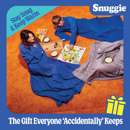 Snuggie The Original Wearable Blanket With Sleeves & Pockets | Cozy Oversized Throw for Adult Men & Women | One Size, 71x54
