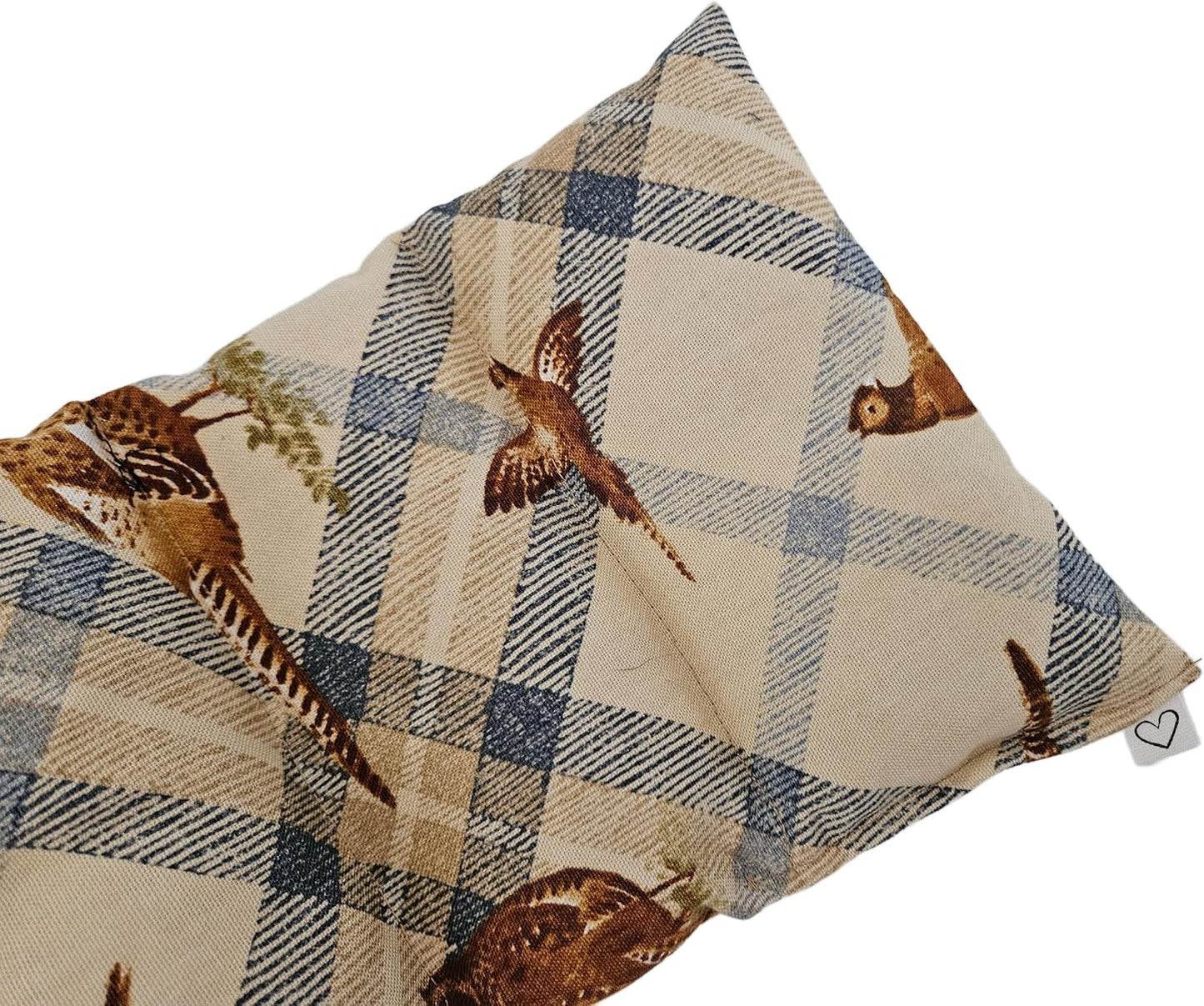 Microwavable LOVEwrap Neck & Shoulder Wrap Pad - Aroma - 6 X 24- Flax w/fine Mist of Calming Lavender Oil - subtly Scented - All Natural - Hot Cold Therapy Muscles Pain Relief - Orange Blue Flowers