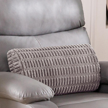 Lumbar Support Pillow for Recliner Chair/Office Chair/Couch, Memory Foam Back Support Cushion with Adjustable Strap, Recliner Cushions for Lower Back Pain Relief, Sleeping, Washable Cover, Beige