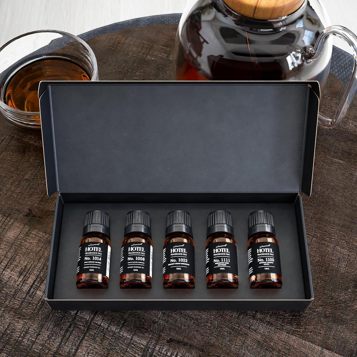 AirScent Hotel Diffuser Oil Gift Set - Buyers Best Picks 5 Pack - 10 mL | Fragrance Oil Sampler Set - Inspired by the Baccarat NYC, My Way and Capri Brezza and other Hotel Scent Samples