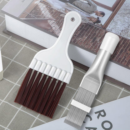 Boao 2 Pieces Air Conditioner Condenser Fin Comb and Fin Cleaning Brush | Air Conditioner Coil Cleaner, Refrigerator Coil Cleaning Whisk Brush, Evaporator Radiator Repair Tool