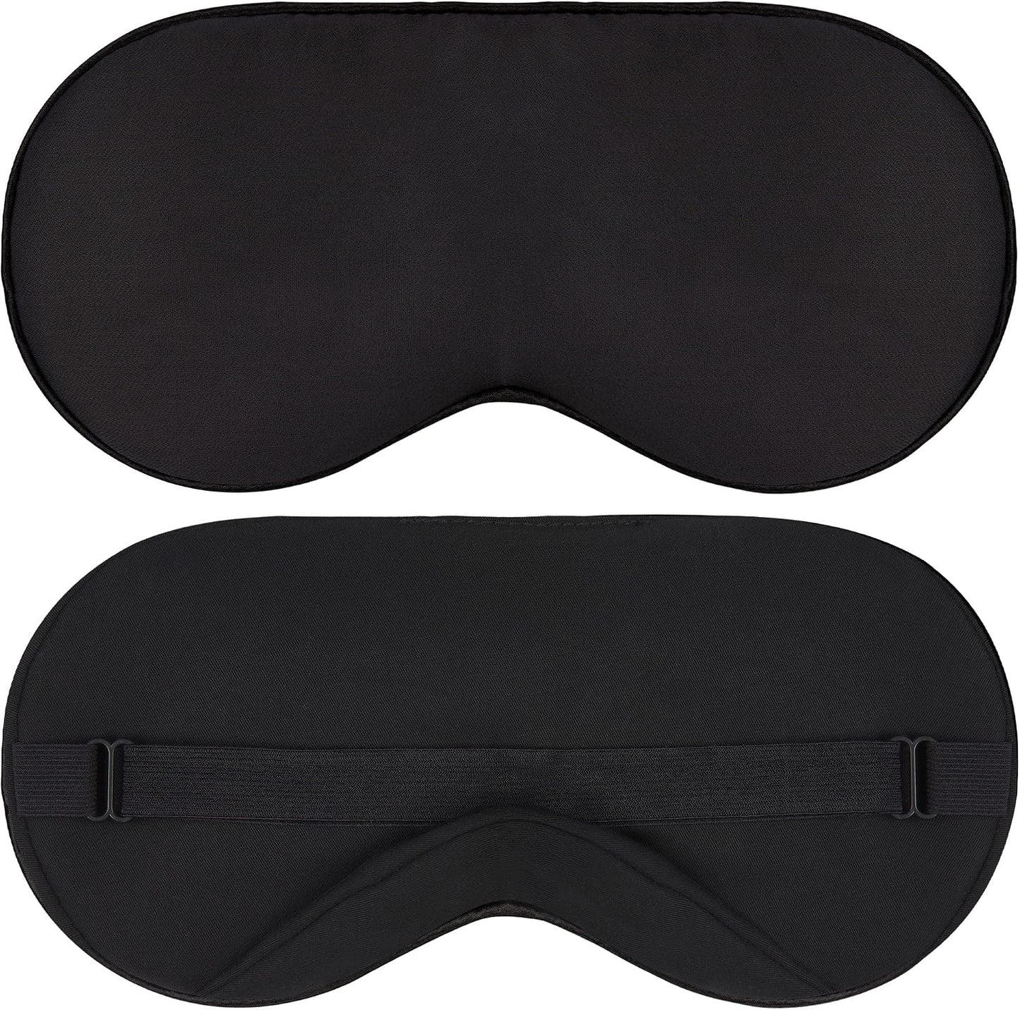Sleep Mask - Navy Gray, 100% Viscose Derived from Bamboo - Lightweight Eye Mask with Adjustable Strap - Blackout Sleeping Blindfold for Women & Men - Comfortable Light Blocking Eye Cover