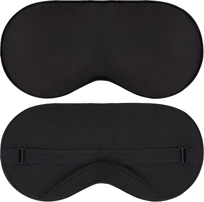 Sleep Mask - Navy Gray, 100% Viscose Derived from Bamboo - Lightweight Eye Mask with Adjustable Strap - Blackout Sleeping Blindfold for Women & Men - Comfortable Light Blocking Eye Cover