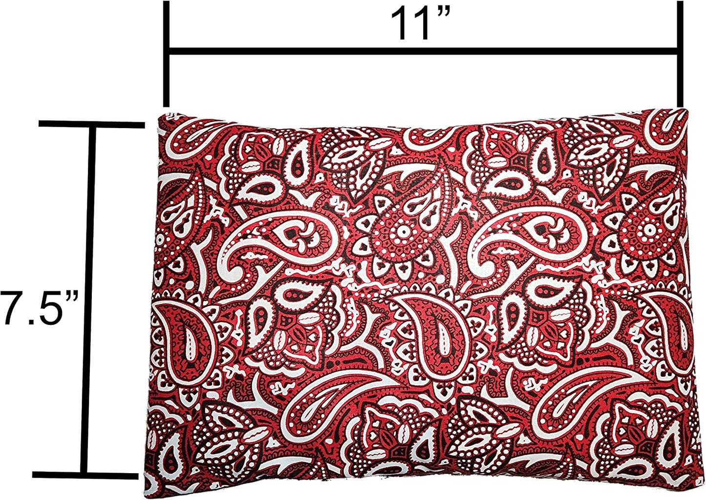 Microwavable Corn Filled Heating Pad and Cold Pack/Washable 100% Cotton Cover (Cross Hatch - Mint, 7.5in W x 11in L)