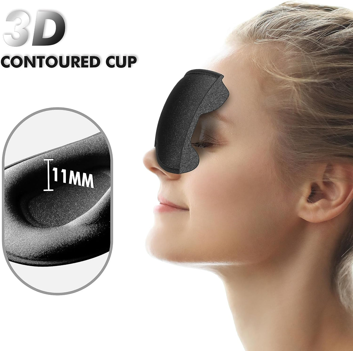 3D Weighted Eye Mask for Lash Extensions, Eye Covers for Sleep